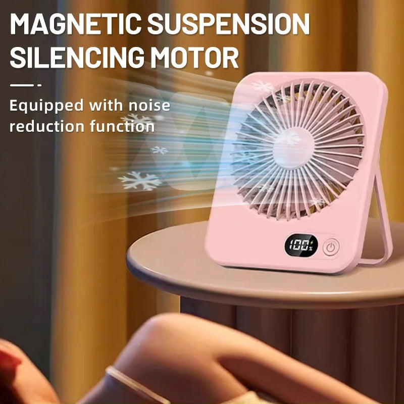 Desk Fan Portable USB Rechargeable Fan 180°
