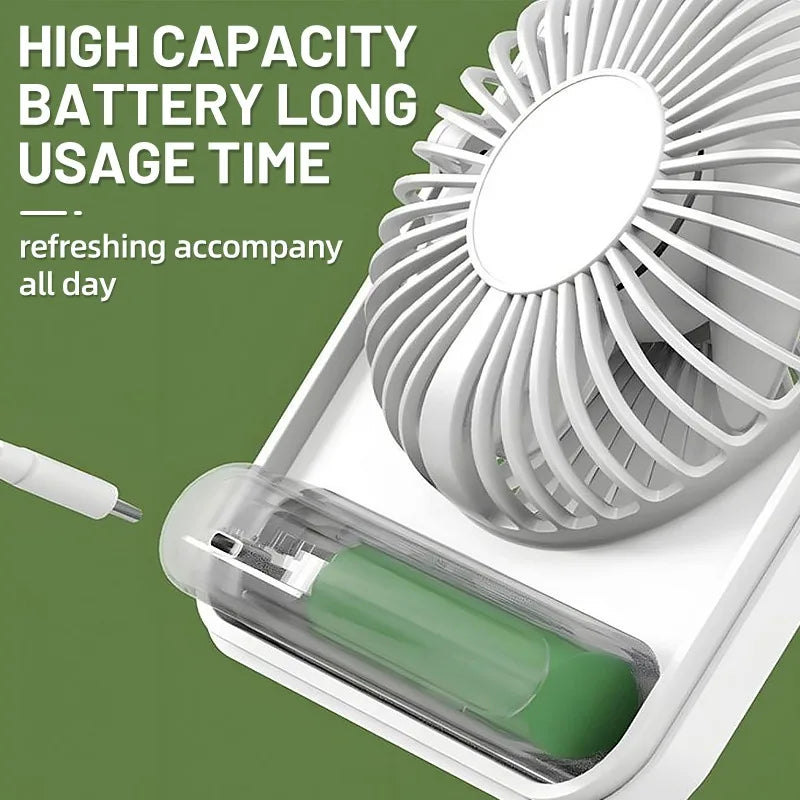 Desk Fan Portable USB Rechargeable Fan 180°