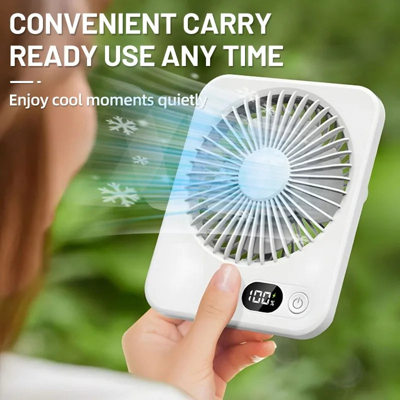 Desk Fan Portable USB Rechargeable Fan 180°
