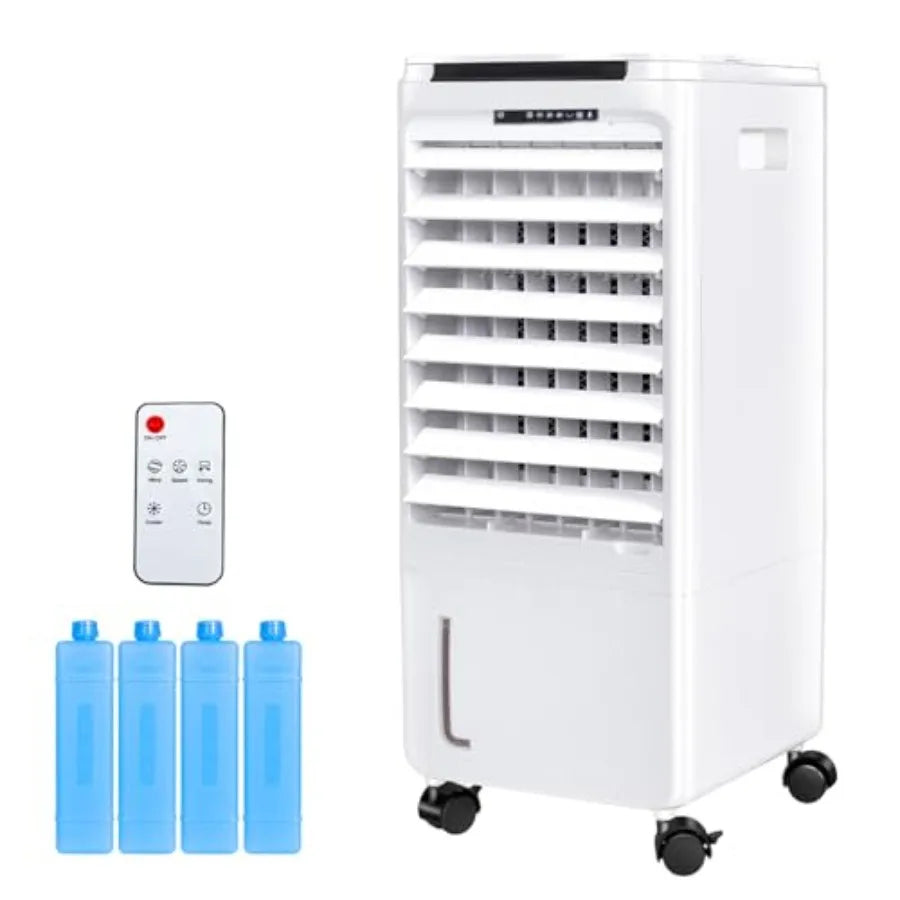 Portable Air Conditioner 7H timer auto-off, 4 modes, 3 speeds, 1.85-gal tank