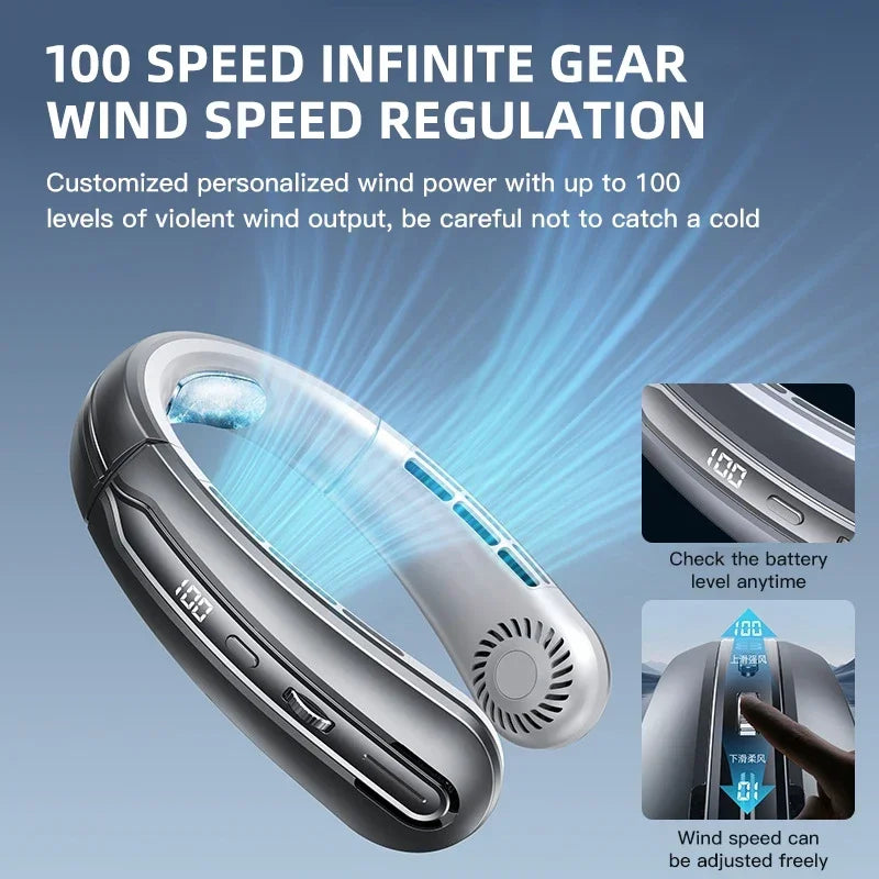 Lenovo Air Cooler USB Hanging Neck Fan 8000mAh