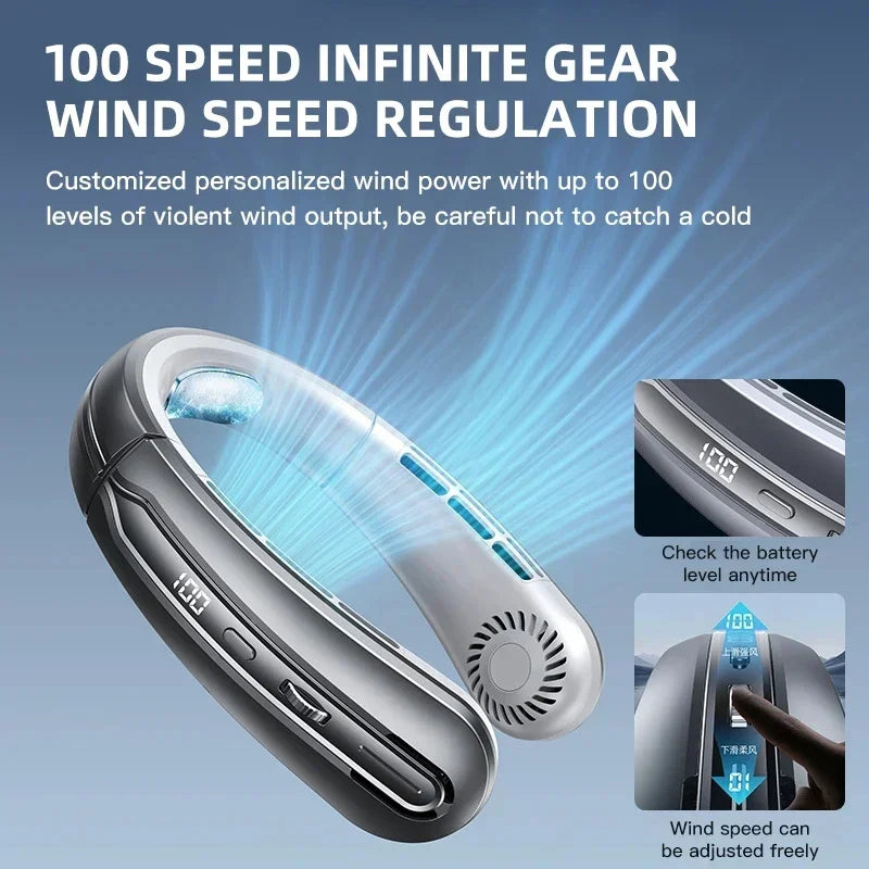 Lenovo Air Cooler USB Hanging Neck Fan 8000mAh